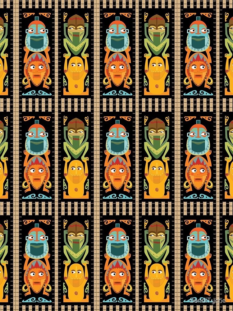 Tropical Hawaiian Polynesian Tiki Totems by SandiTyche
