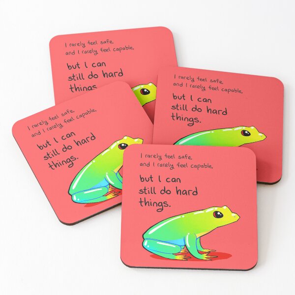 Item preview, "I Can Still do Hard Things" Tree Frog designed and sold by thelatestkate.