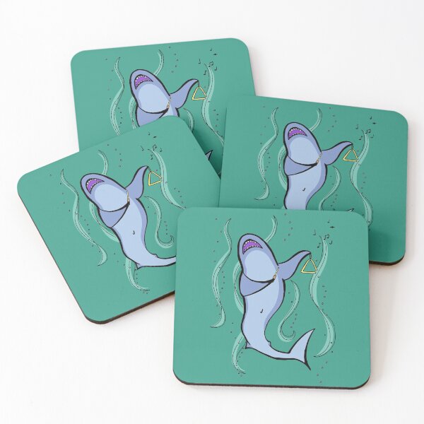 Item preview, Shark Musician Playing the Triangle designed and sold by Otter-Grotto.