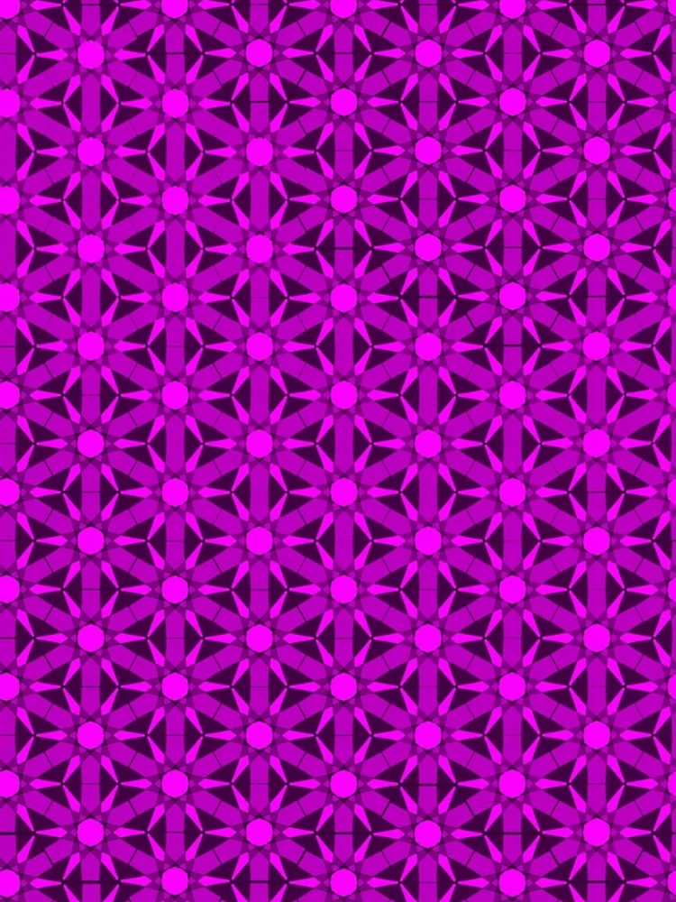 Thumbnail 5 of 5, iPhone Case, Pink Hexagonal Star Geometric Pattern designed and sold by Patterner.