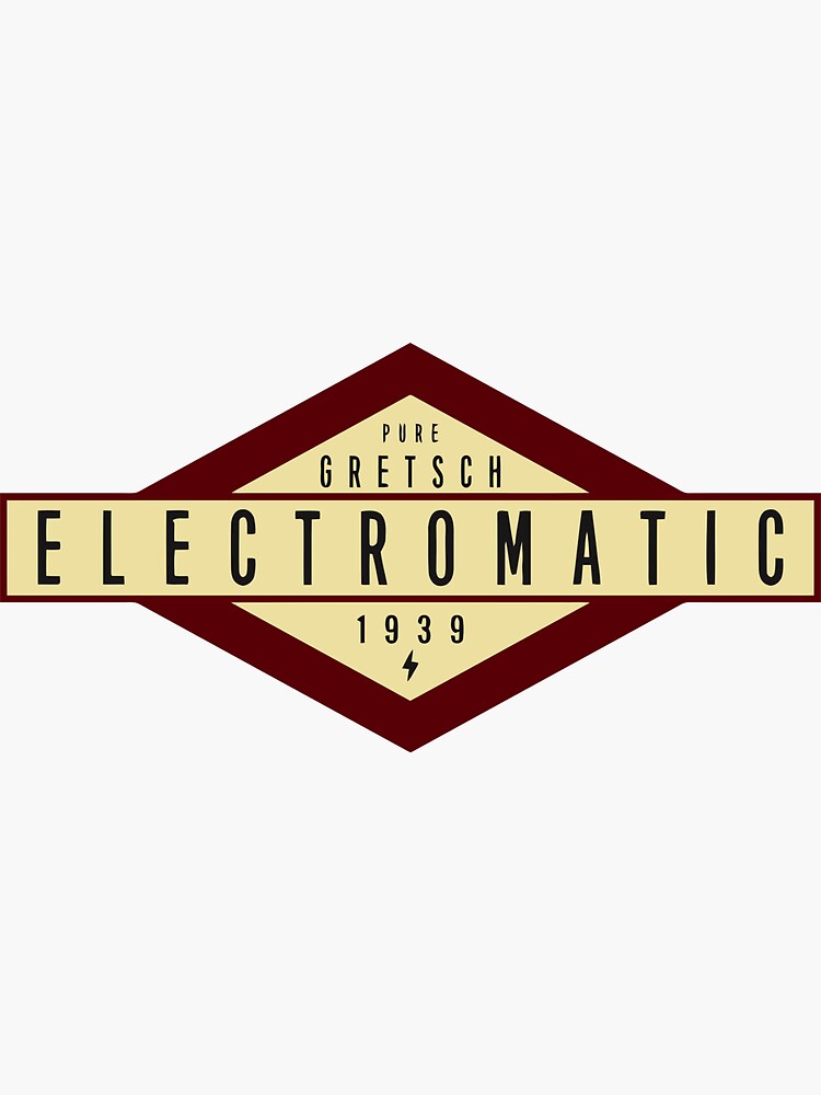 "Gretsch guitars" Sticker for Sale by stepahani Redbubble