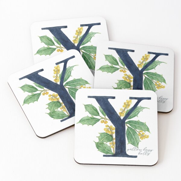 Item preview, Y is for Yellow Berry Holly designed and sold by Laura Jane Kirton.