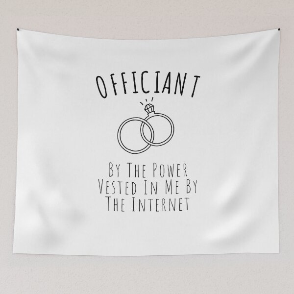 Item preview, Funny Wedding Officiant Shirt| By The Power Vested In Me By The Internet designed and sold by Nada18.