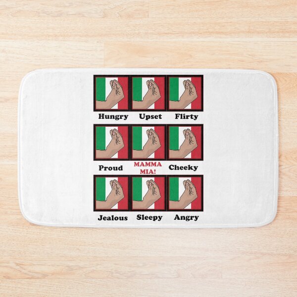 Item preview, Italian gestures emotions chart designed and sold by DigitalCleo.