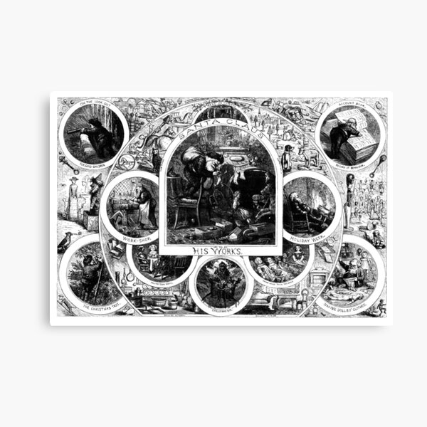 Olde Time Santa Claus Canvas Print