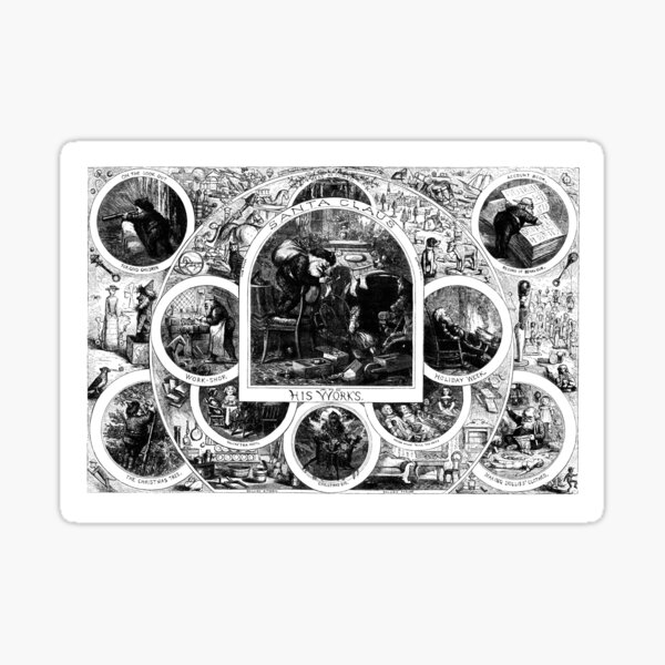 Olde Time Santa Claus Sticker