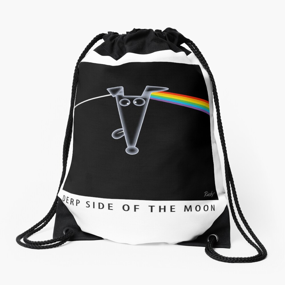 Derp Side of the Moon Drawstring Bag