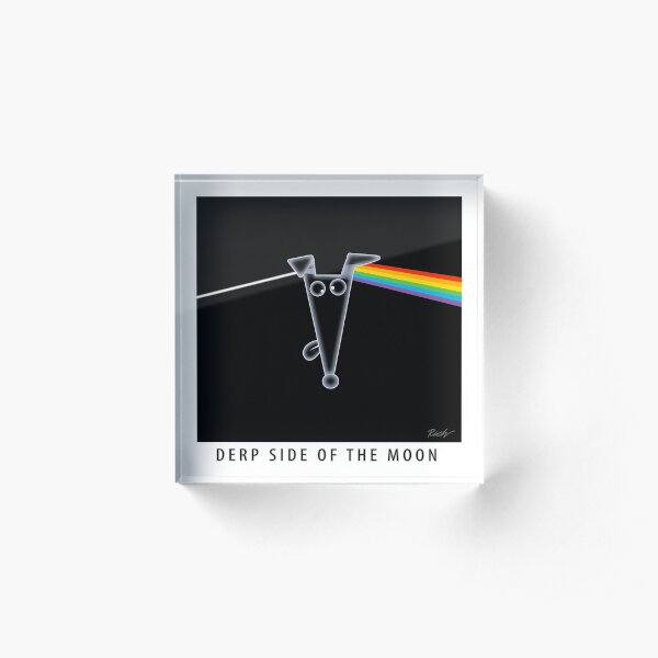 Derp Side of the Moon Acrylic Block