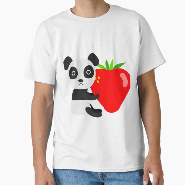 Xiu the panda with a strawberry Classic T-Shirt