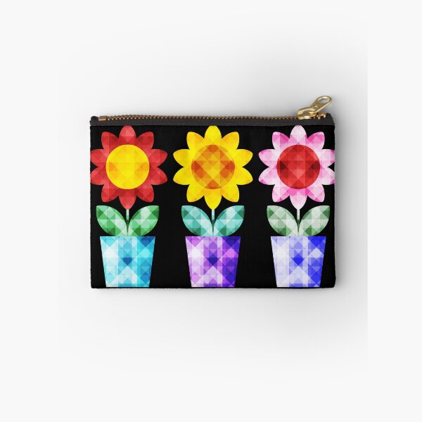 Item preview, Mid Century Modern Faceted Cute Flowers designed and sold by Elsy's Art.