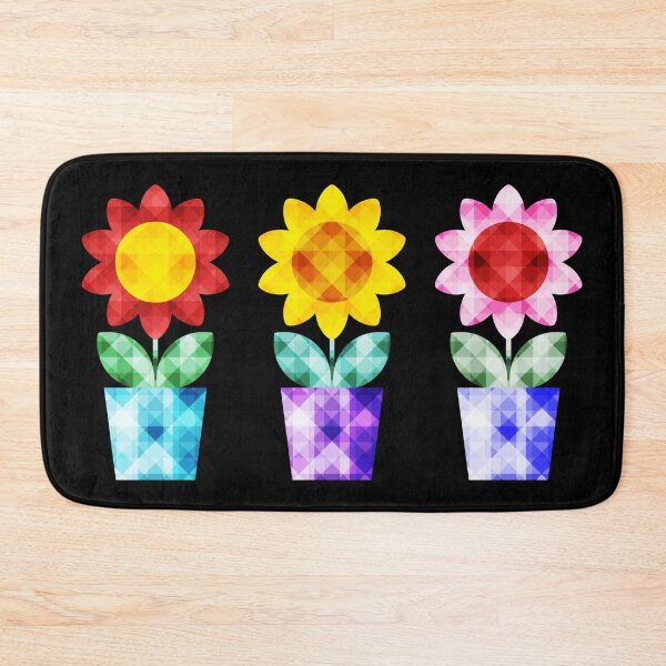 Item preview, Mid Century Modern Faceted Cute Flowers designed and sold by Elsy's Art.