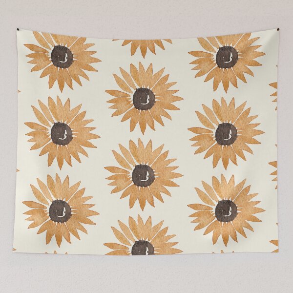 Item preview, watercolor sunflower pattern designed and sold by emilylogan.