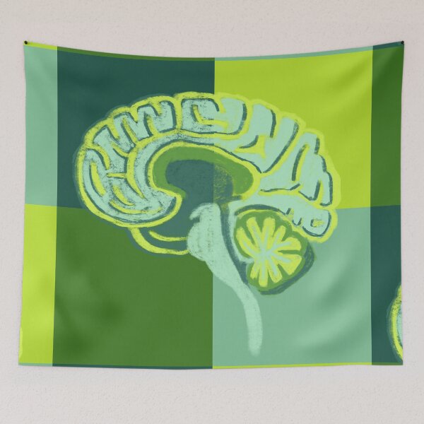 Item preview, Sagittal Brain Section designed and sold by Hodgepodge Bricolage.