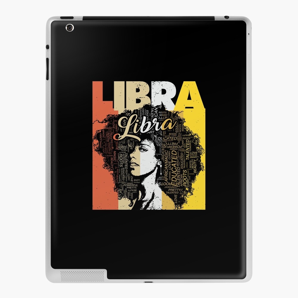 Waage Black Queen Shirt Geburtstag Waage Queen Ipad Hulle Skin Von Brvart Redbubble