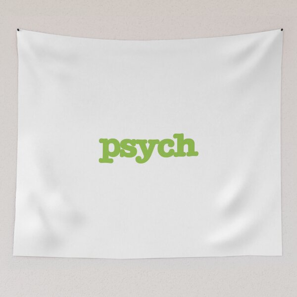 Item preview, Psych Green Lettering, White Background  designed and sold by Tello1.