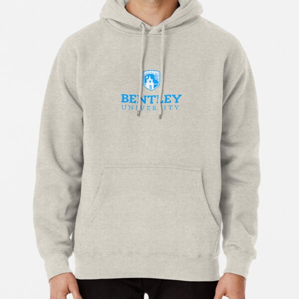 Mens Bentley Logo Long Sleeve Hooded Sweatshirt White