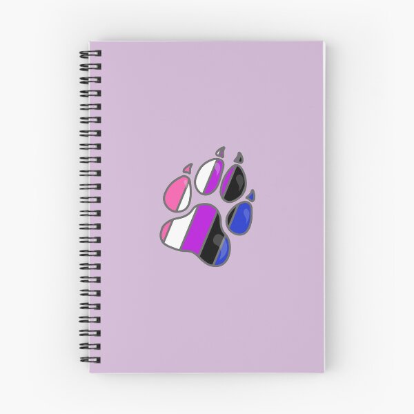 Item preview, Genderfluid Pride Furry Dog Paw Print designed and sold by Morgan Johnsen.