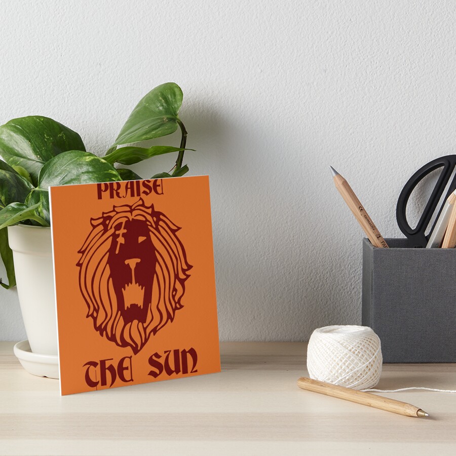 Praise The Sun The Lion S Sin Of Pride Escanor Art Board Print By Cybervengeance Redbubble