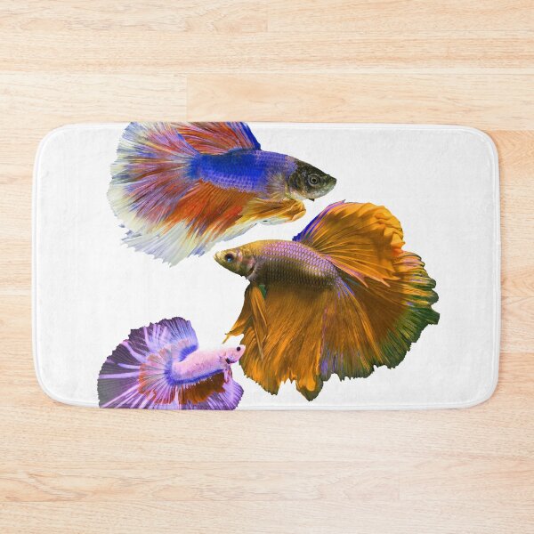 Item preview, 3 drawn fighting fish rainbow colorful designed and sold by Muk1.