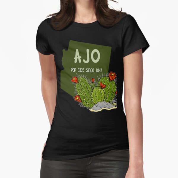 Ajo Arizona Trendy Print Fitted T-Shirt