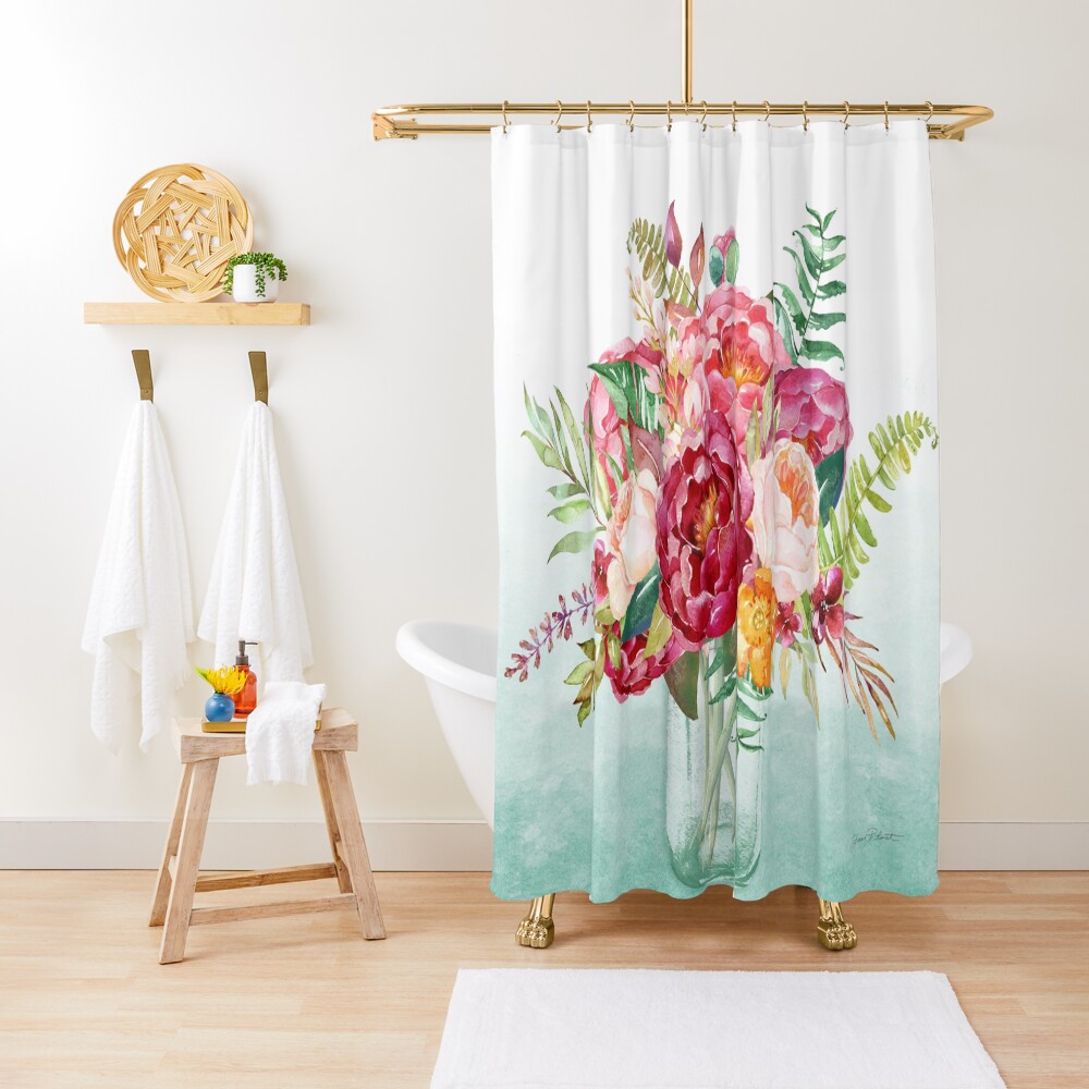"Beautiful Floral Bouquet B" Shower Curtain by Jeanplout Redbubble