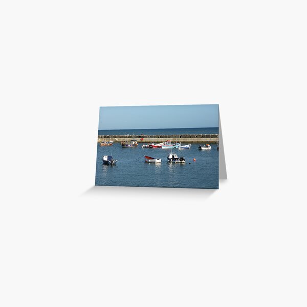 Tranquil harbour scene Greeting Card
