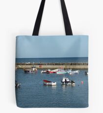 Tranquil harbour scene Tote Bag