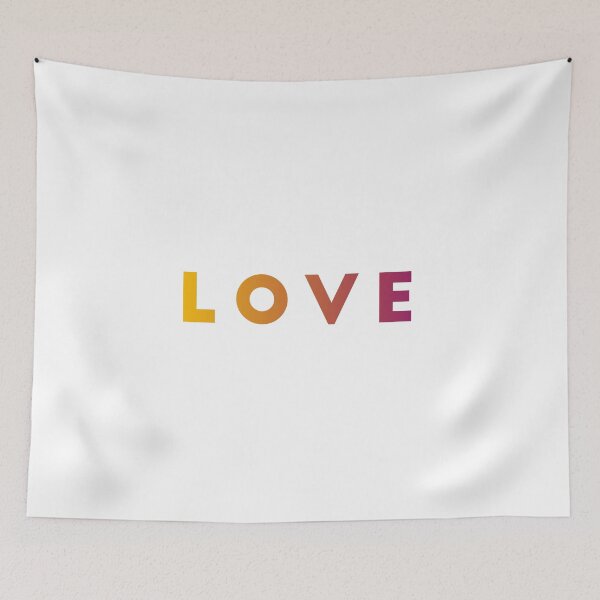Item preview, LOVE yellow to maroon pretty gradient text designed and sold by loshijosdesma2.