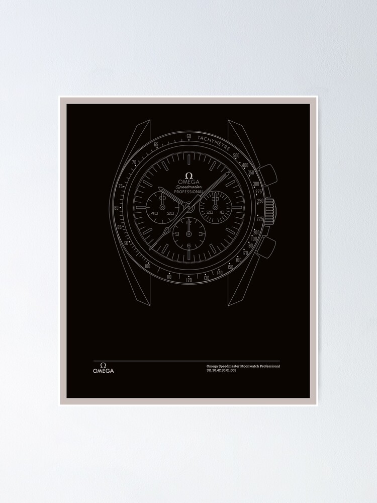 Alternate view of Omega Speedmaster First Watch Worn on the Moon Poster