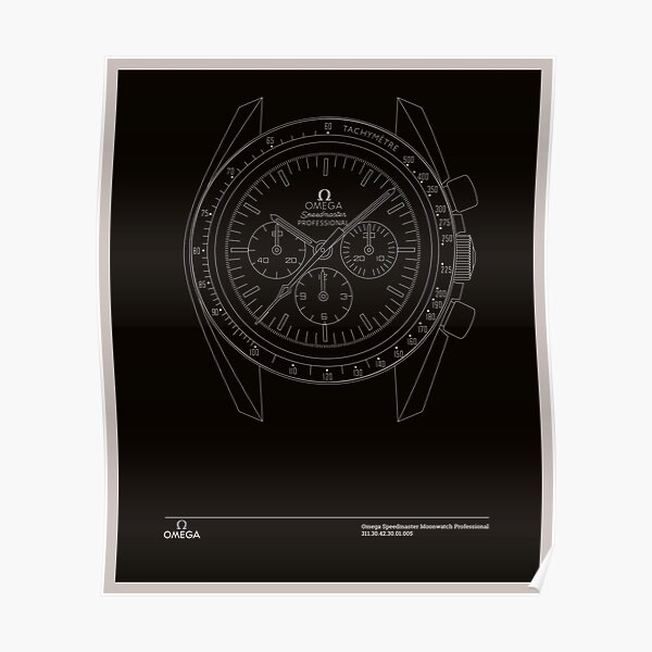 Omega Speedmaster First Watch Worn on the Moon Poster
