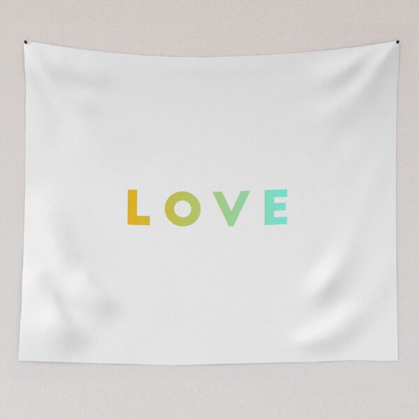 Item preview, LOVE yellow toblue pretty gradient text designed and sold by loshijosdesma2.