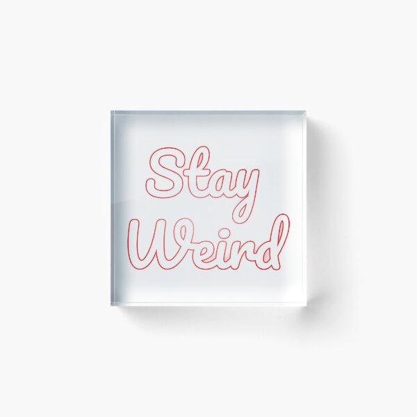 Item preview, Stay Weird Asheville designed and sold by Bug & Brush.