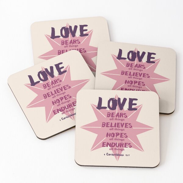 Item preview, 1 Corinthians 13:7 Love Bears, Believes, Hopes and Endures designed and sold by TheFaithful.
