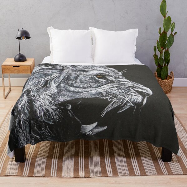 Item preview, Black and White Lion Art designed and sold by Kitslam Art.