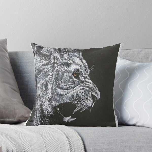 Item preview, Black and White Lion Art designed and sold by Kitslam Art.