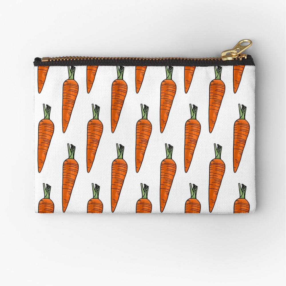 Zippered Pouch - Carrot