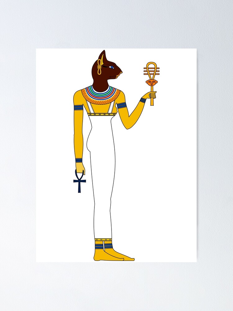Bastet Egyptian Gods Goddesses And Deities Poster By Freshthreadshop Redbubble