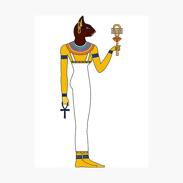 Блок баст помощник по фото "Bastet Egyptian Gods, Goddesses, and Deities" Photographic Print for Sale by Fr