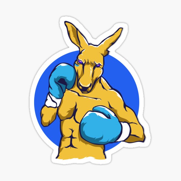 Boxing Kangaroo Stickers Redbubble