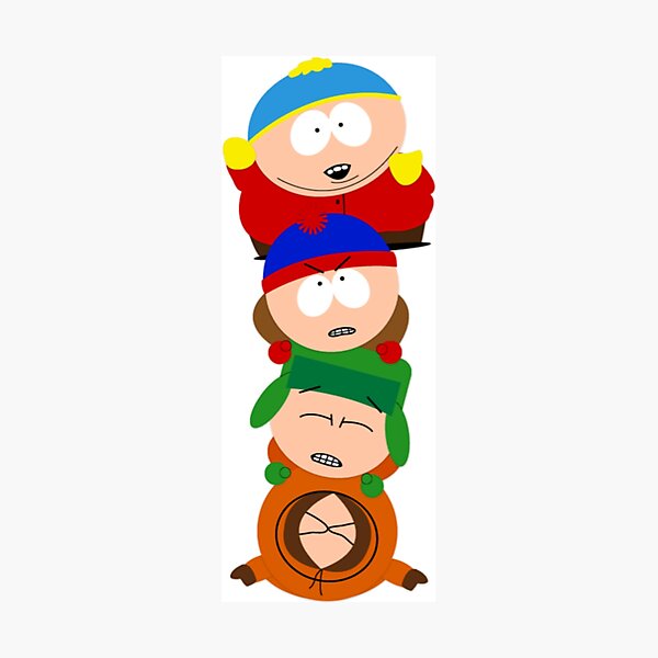 South Park Eric Cartman Kyle Broflovski Stan Marsh Kenny Mccormick Pill Up Photographic