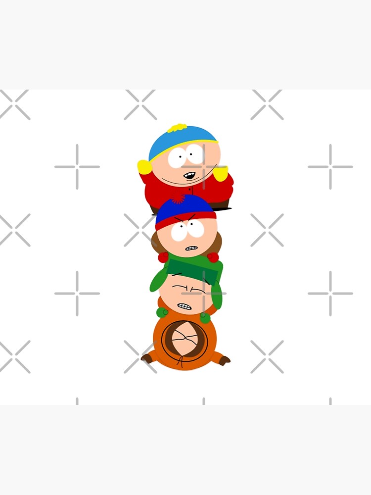 South Park Eric Cartman Kyle Broflovski Stan Marsh Kenny Mccormick Pill Up Duvet Cover By Josalyn428 Redbubble