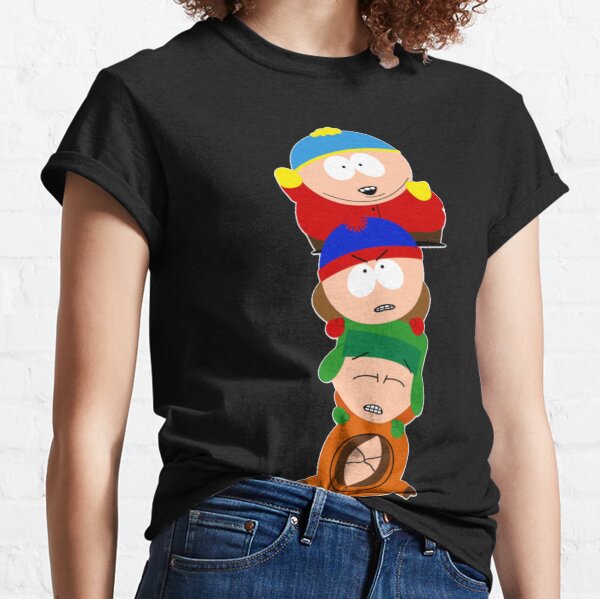 South park - Eric Cartman, Kyle Broflovski, Stan Marsh, Kenny McCormick - Píldora Camiseta clásica