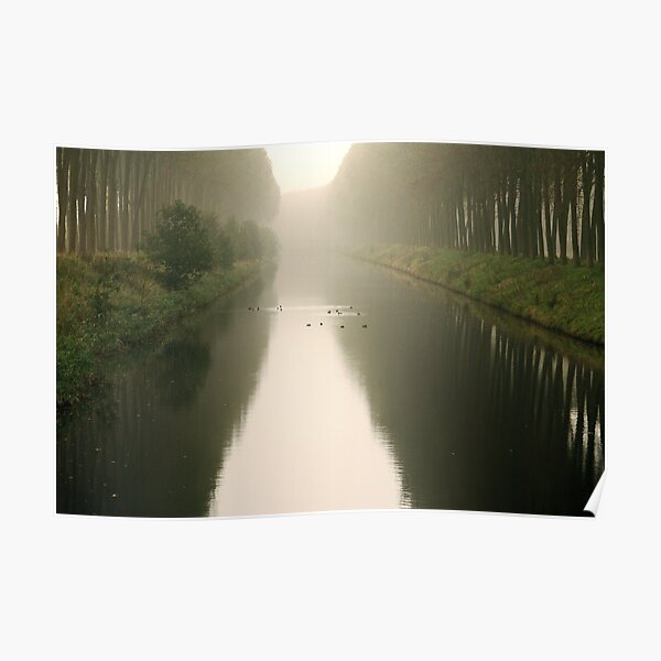 Channel in the fog Poster