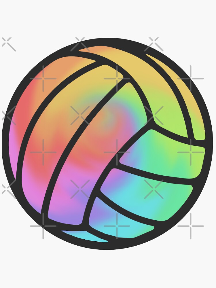 Tie-Dye Volleyball (Official Size 5) - Sting-Free & Ultra-Grippy For Indoor/Outdoor Play
