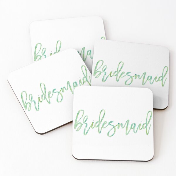 Item preview, caligrafía dama de honor verde designed and sold by Anika Todalen.