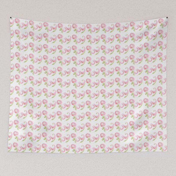 Item preview, Flower Art Abstract Art Pink Lime designed and sold by PageDesigns.