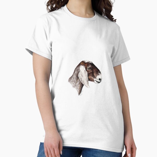Nubian Goat Head Profile Classic T-Shirt