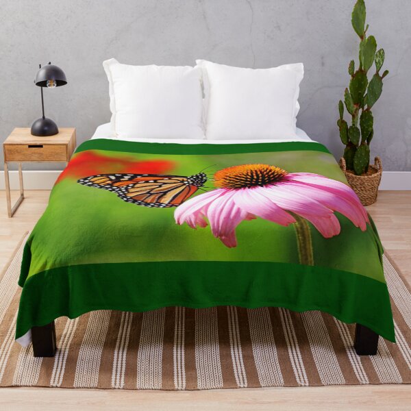 Item preview, Monarch And Purple Coneflower designed and sold by Deb Oppermann.