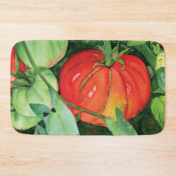 Item preview, Zippered Heirloom Tomato in Watercolor and Colored Pencil designed and sold by Kelly Roy.