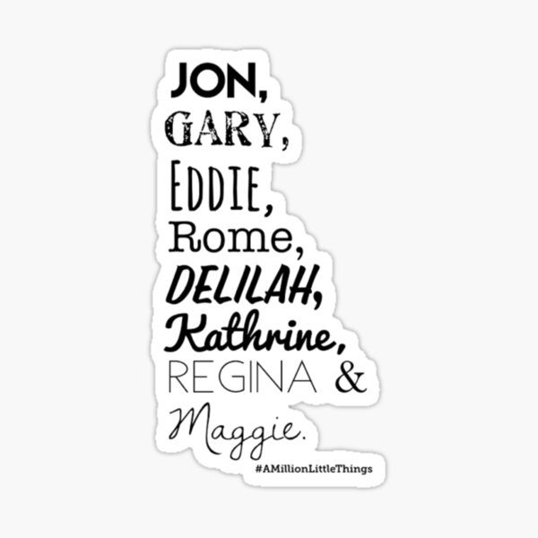 Item preview, A Million Little Things Names designed and sold by ArtworkBySarahN.